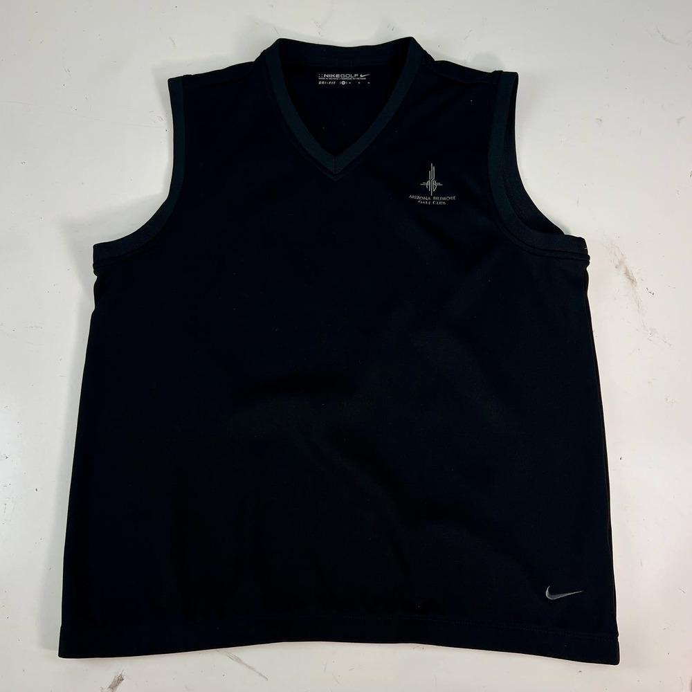 Nike Dri Fit Black Amazon Biltmore Golf Club Vest Polyester M
